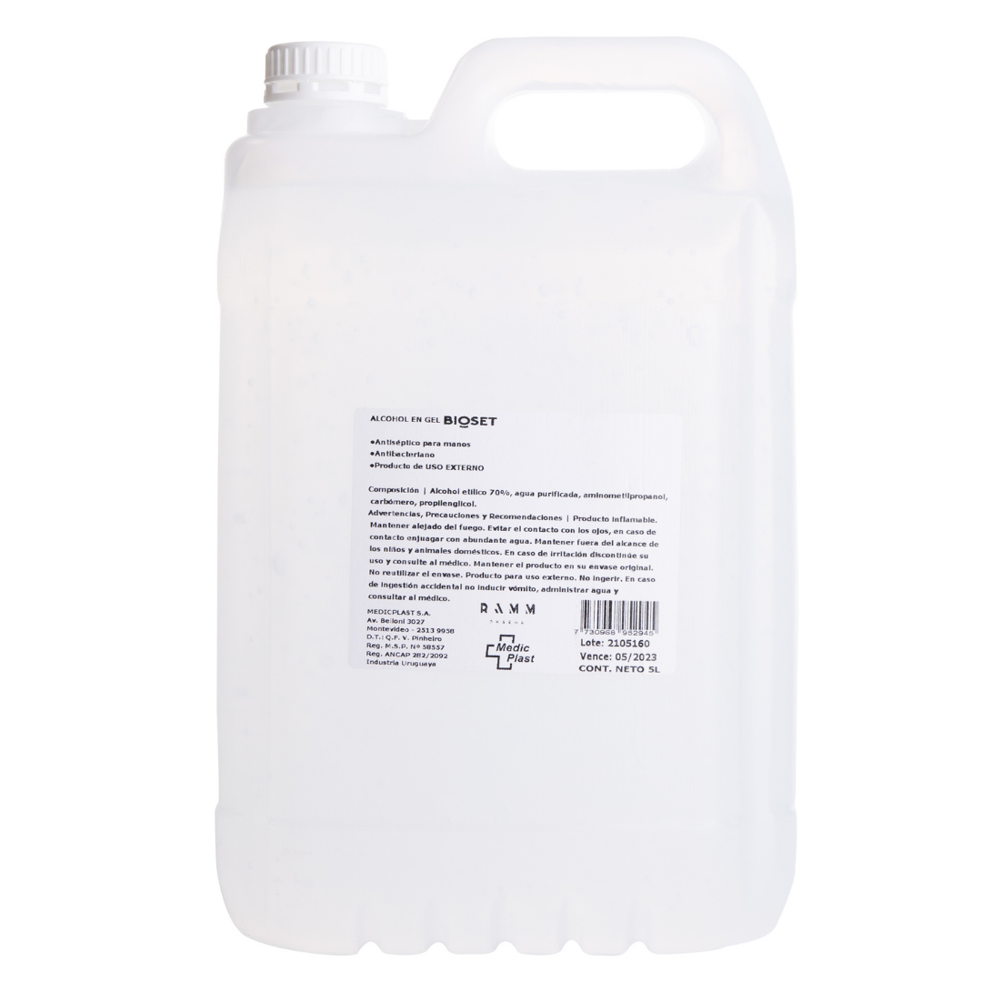 Alcohol en gel 10 Lts