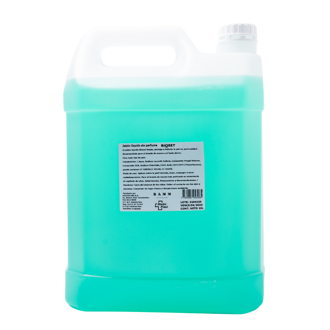 Jabón líquido, Clorhexidina 5%